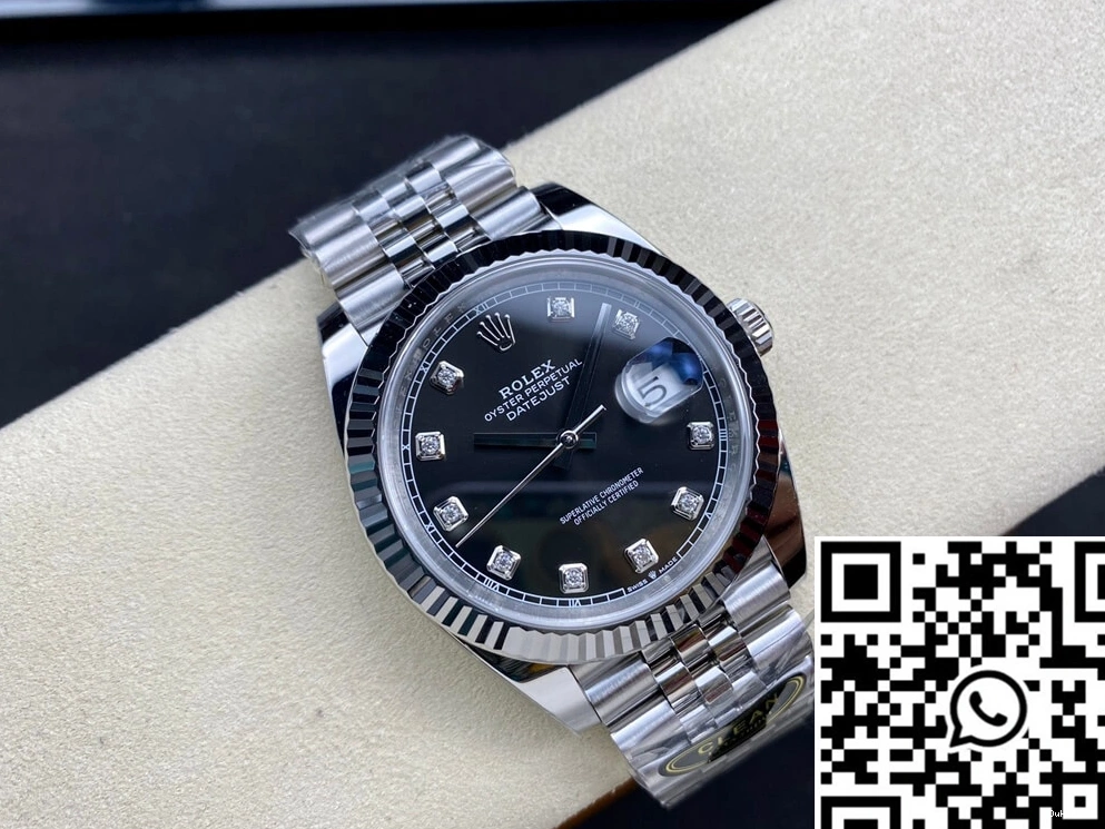 Clean Black Dial Factory Datejust Rolex M126334-0012 0707